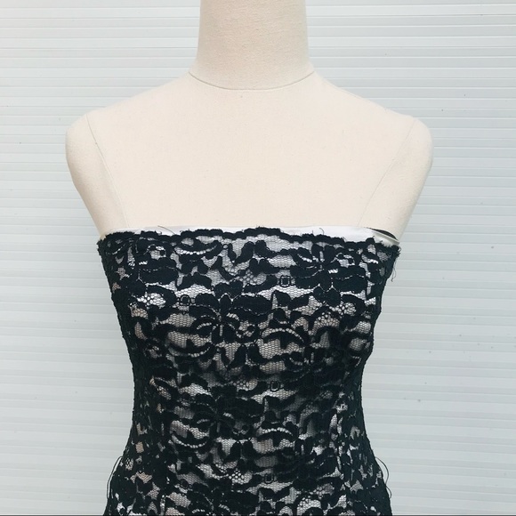 LILI Black Lace Dress Event Formal Evening Size 10 Designer Made In Australia - Picture 2 of 9